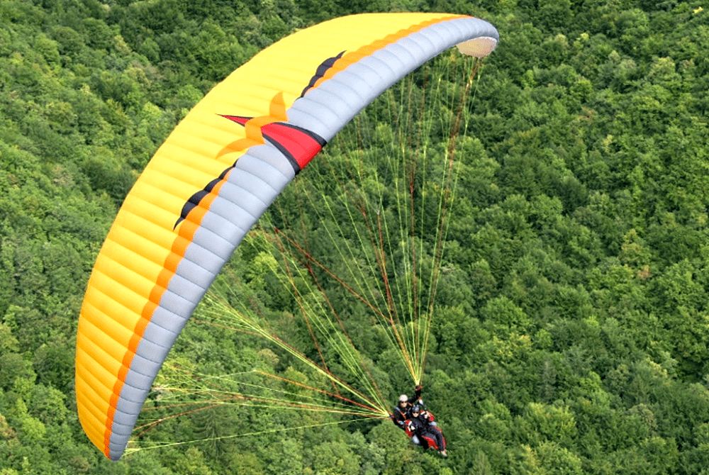 Termický tandem paragliding